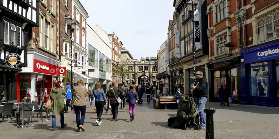 Typical UK High Street